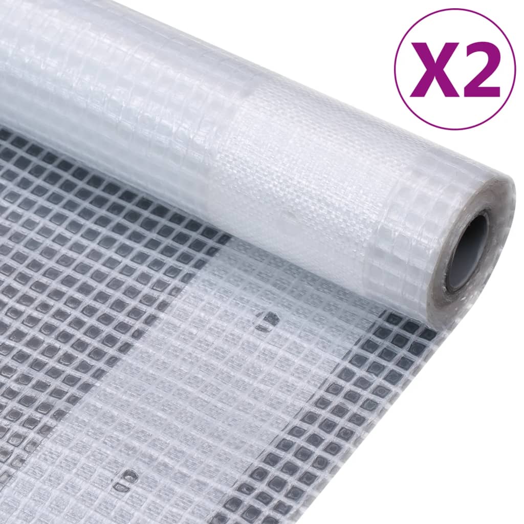 Vidaxl Plandeki Leno, 2 Szt., 260 G/M², 4X3 M, Białe