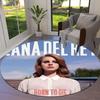 Lana Del Rey Round Area Rug,Carpet Rug for Living Room Bedroom Sofa Playroom Decor,Non-slip Floor Mat