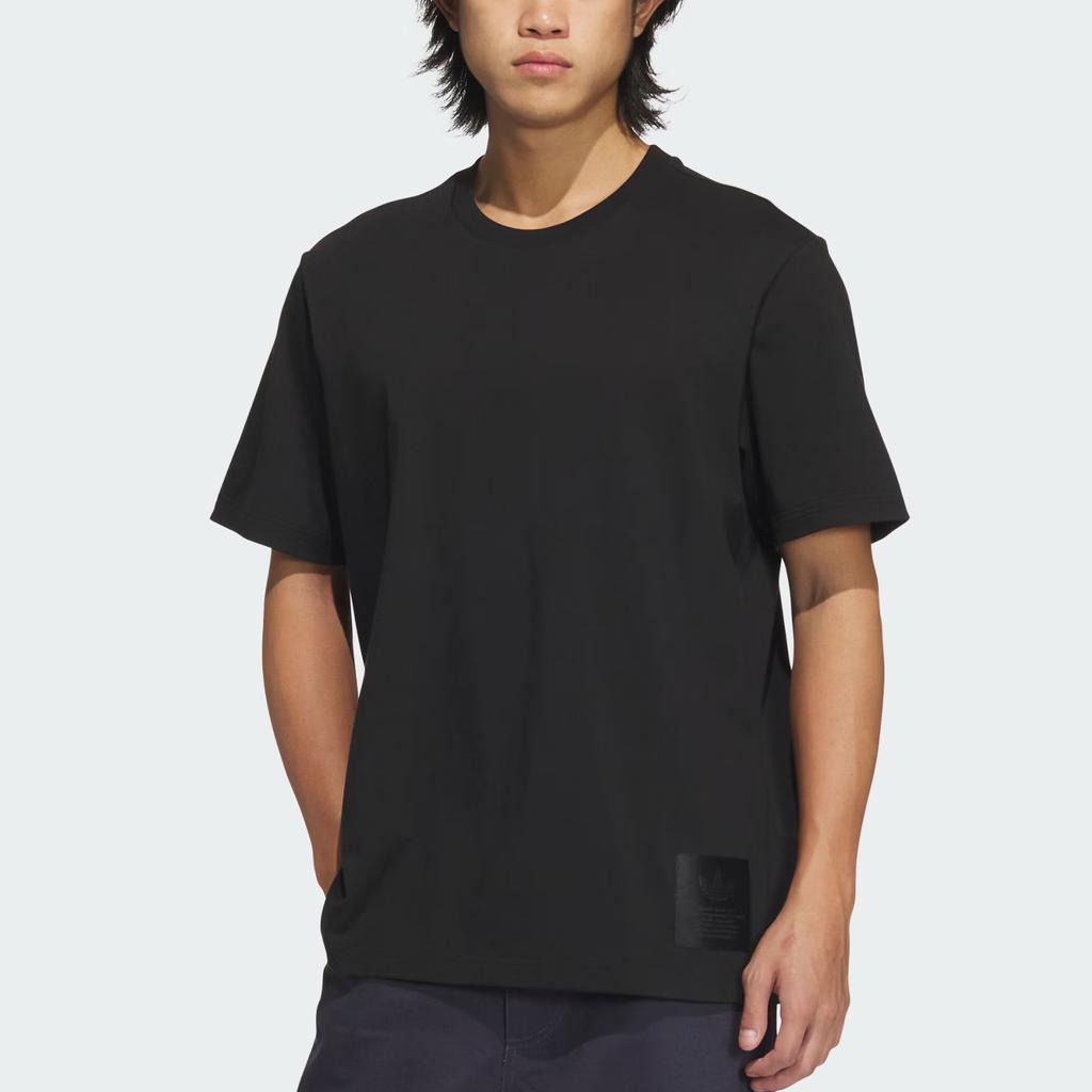 Adidas Originals Label Gfx Loose Fit Crew Neck Short Sleeve T-Shirt Men Tops Black JX2535