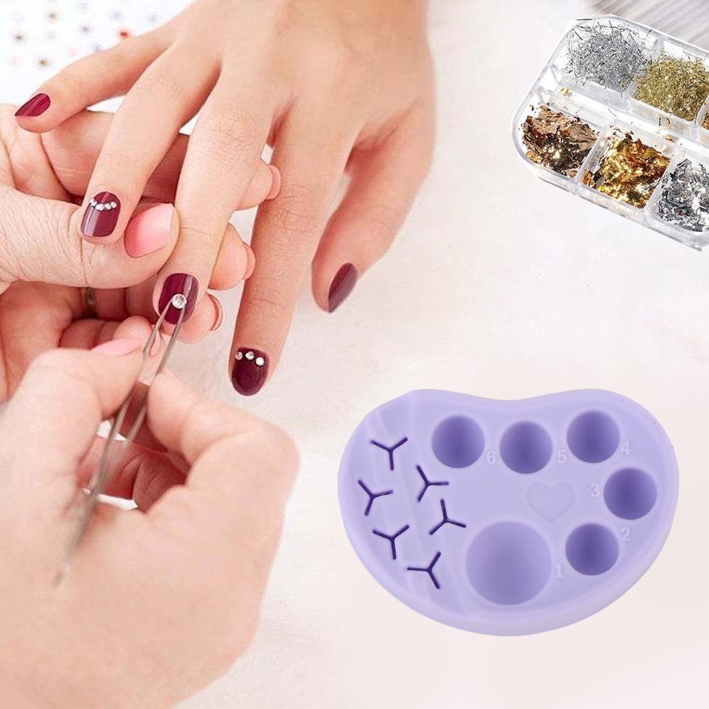 Built-In Tweezers Storage Slots Silicone Eyelash Lift Palette Beauty Tint And Pigment Mixing