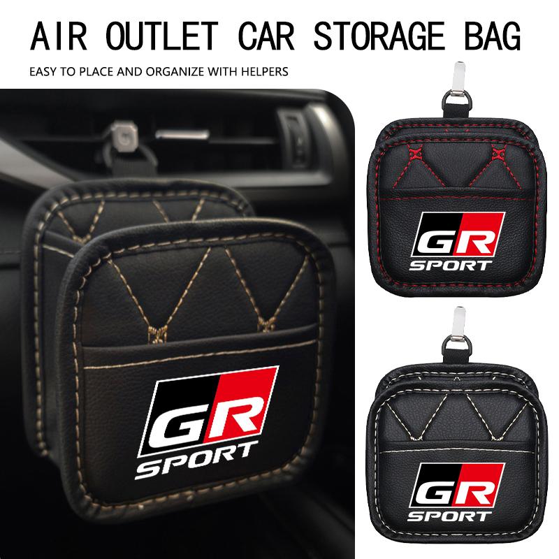 For S1 Car Sundries Box Dashboard Organize Air Vent Storage Bag Hanging Box Yaris Corolla Rav4 CHR Auris Cruiser Prius Voxy JH0