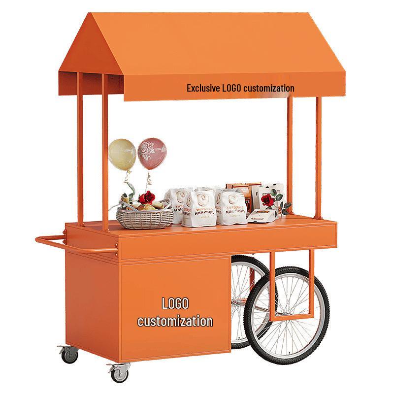 Street Stall Cart for Hotel Exhibitions, Mall Flower Displays, Specialty Promotions, and Event Showcases