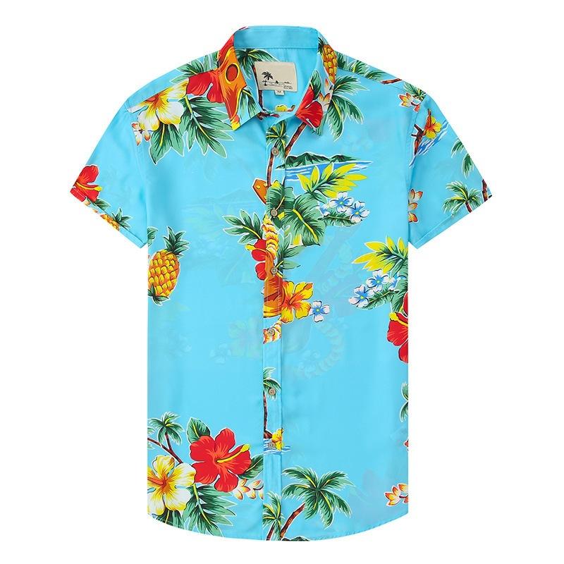 2026 Summer Hawaiian Casual Collared Floral Shirt for Men, Loose-fitting Beach Shirt