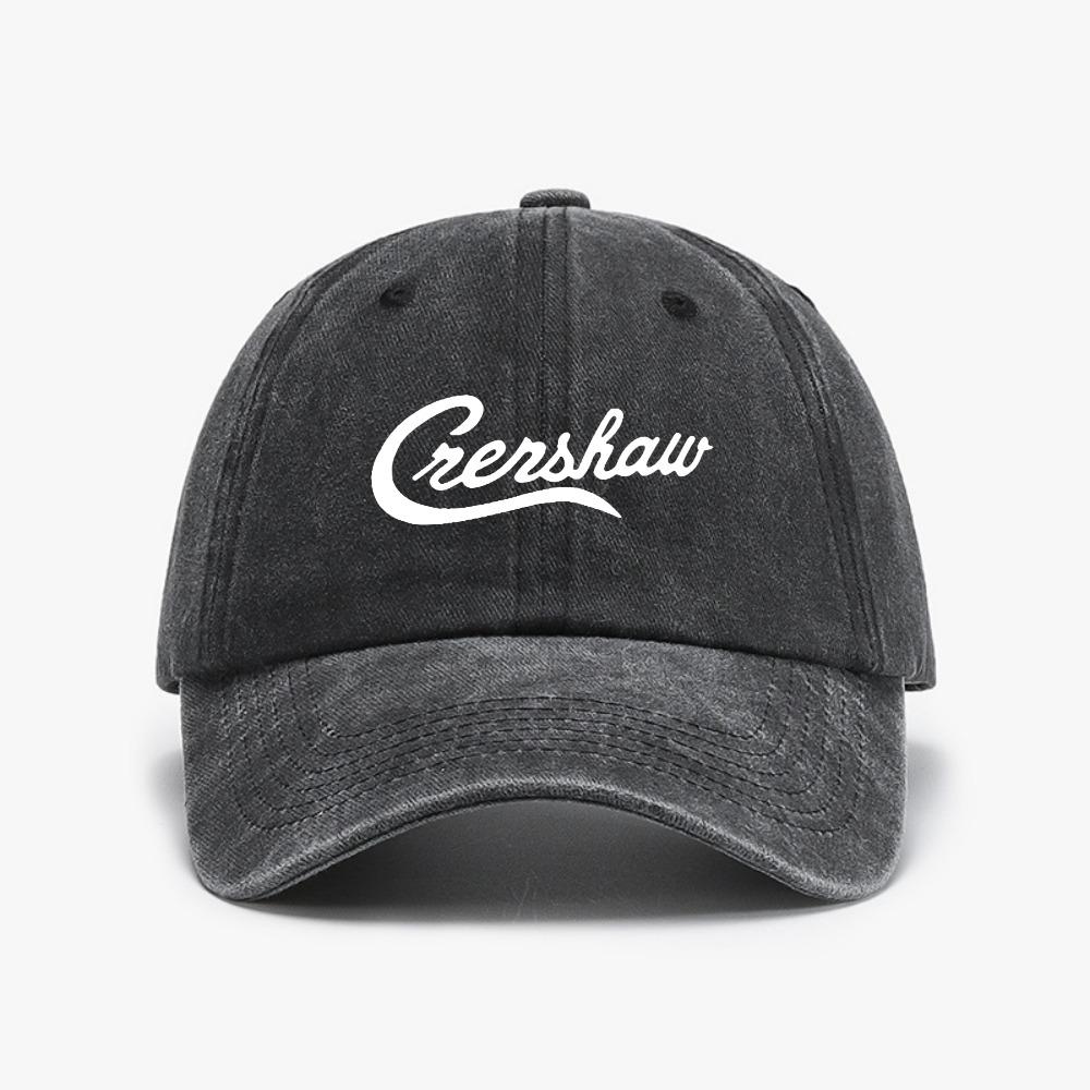 Crenshaw Baseball Cap Sunscreen Funny Unisexs Womens Soft Top Adjustable Cowboy Hat Vintage Style Washed Soft Top Denim Hats