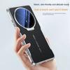 Чехол для Huawei P80 P70 Ultra Mate 80 70 60 Pro+ RS Honor Magic 8 7 Pro с Невидимой Подставкой-Держателем для Линзы и Кожаной Задней Крышкой, Бамперы для Телефона
