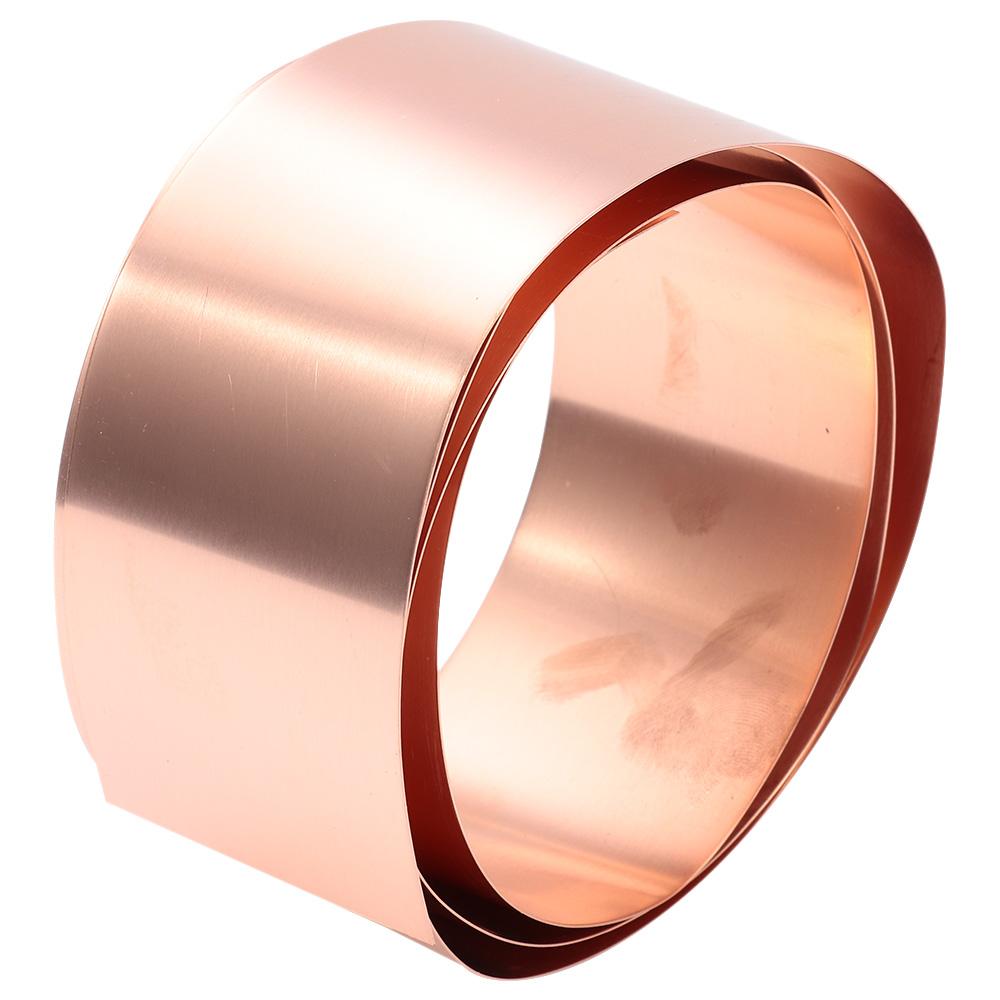 Ультратонкий медный лист, рулон, двухсторонняя красная медная полоса, медная лента, избегайте напряжения и тока