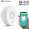 Умный дом Мини ZigBee Детектор газа Бытовой Легковоспламеняющийся газ Природный CH4 Детектор утечки Тестер утечки газа Tuya APP Удаленное управление