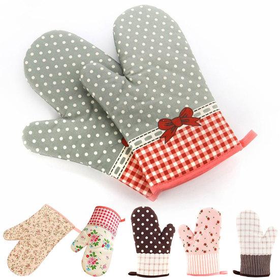 1 шт. Прихватка для духовки с цветочной сеткой, термоизоляционная, утолщенная перчатка, кухонный инструмент для выпечки