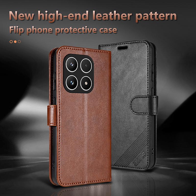 Для Xiaomi 15T 14T Pro Чехол Кошелек из Кожи Типа Флип Многослотовый Держатель для Карт Кожаный Дизайн Чехол для Телефона Для Xiaomi 15T Pro Корпус Бампер