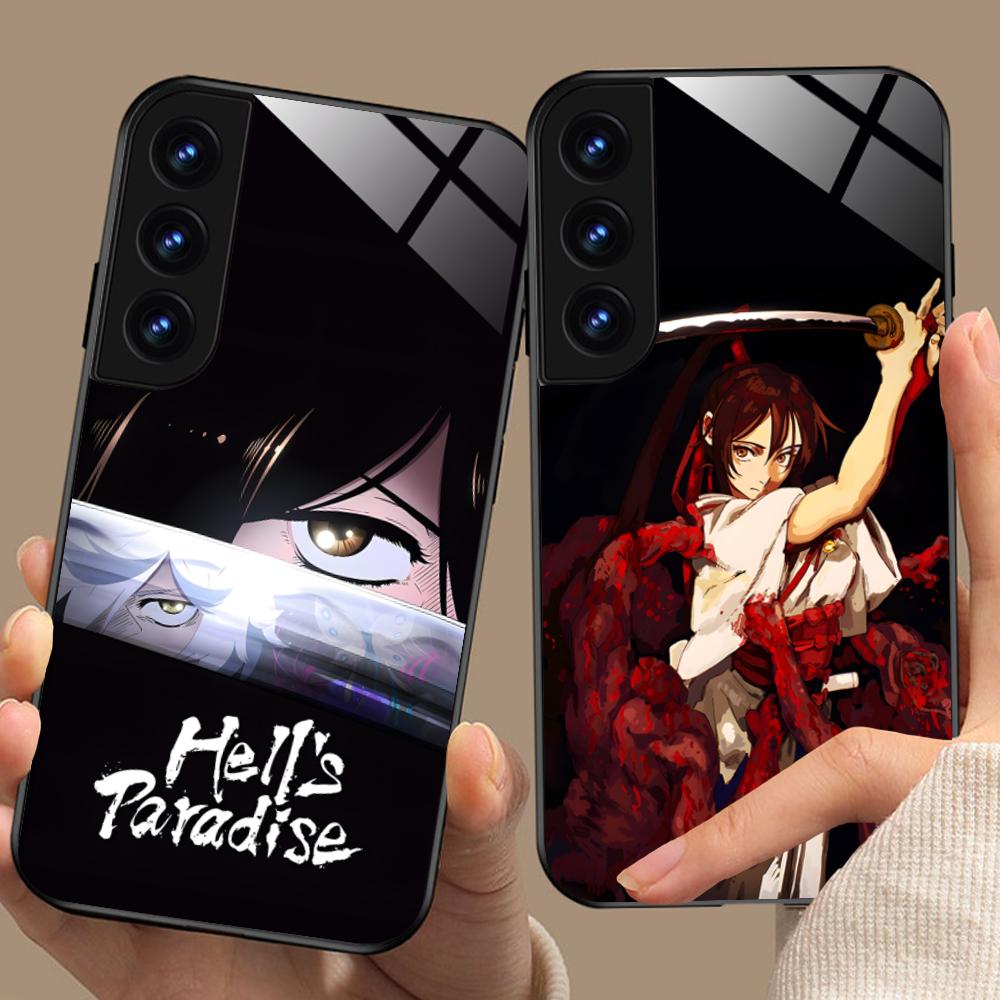 Чехол для телефона «Адский рай Сагири» для Samsung Galaxy S26 S25 S24 S23 S22 S21 S20 Note20 Plus FE Ultra Стеклянная защитная крышка