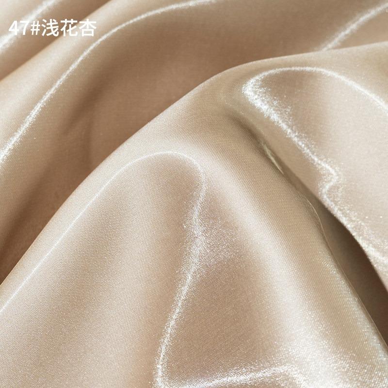Multi-Color Reflective Fabric Liquid Satin Glossy for Clothes Dresses Diy Hanfu Sewing Designer Smooth Silky Cloth Drape Summer