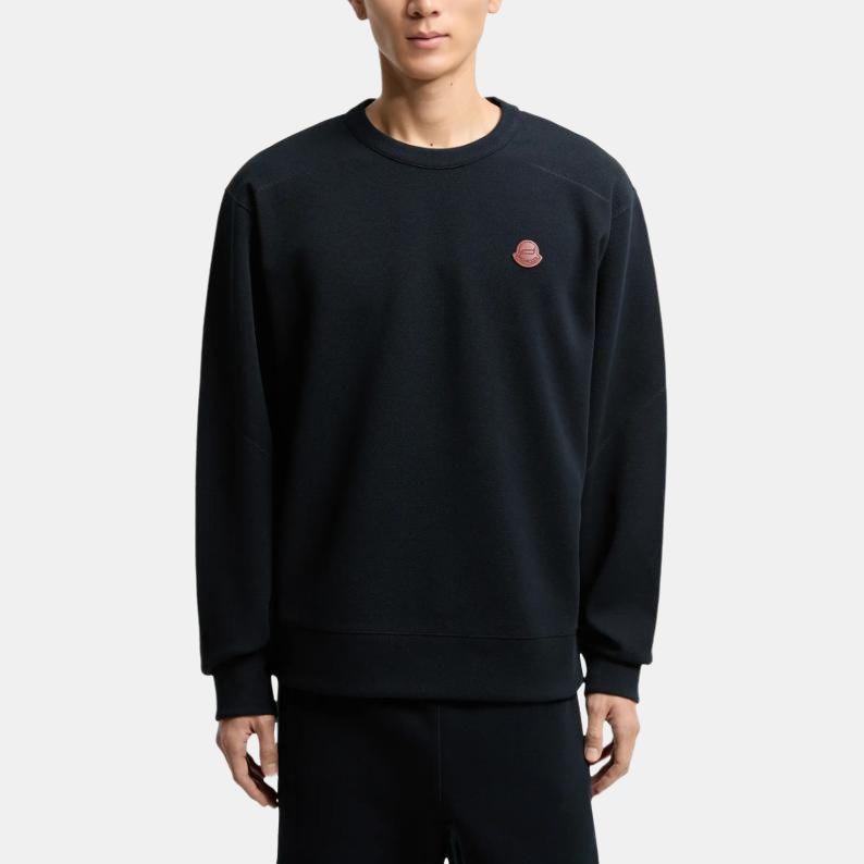 Moncler SS26 Year Of The Horse CNY Loose Fit Logo Patch Crewneck Long Sleeve Sweatshirt Men sweatshirt L10918G0000189B9F742
