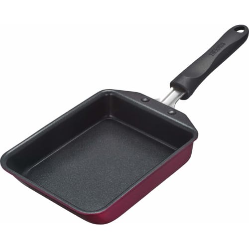 Thermos Durable Series Omelet Frying Pan, 13cm, Red, Induction Compatible, KFF-013E R