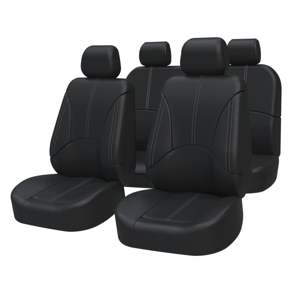 Универсальный чехол на сиденье автомобиля из ПУ кожи – Пограничная подушка, Цельный, Доступен дропшиппинг