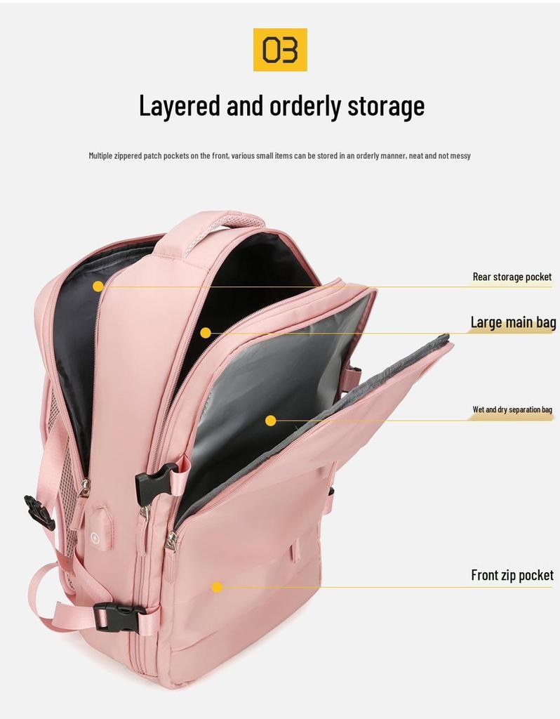 Мужской водонепроницаемый дорожный рюкзак большой вместимости для ноутбуков