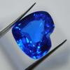 Natural Blue Tanzanite Loose Gemstone Heart Shape 8.80 ct for Jewelry Making and Gem Collections