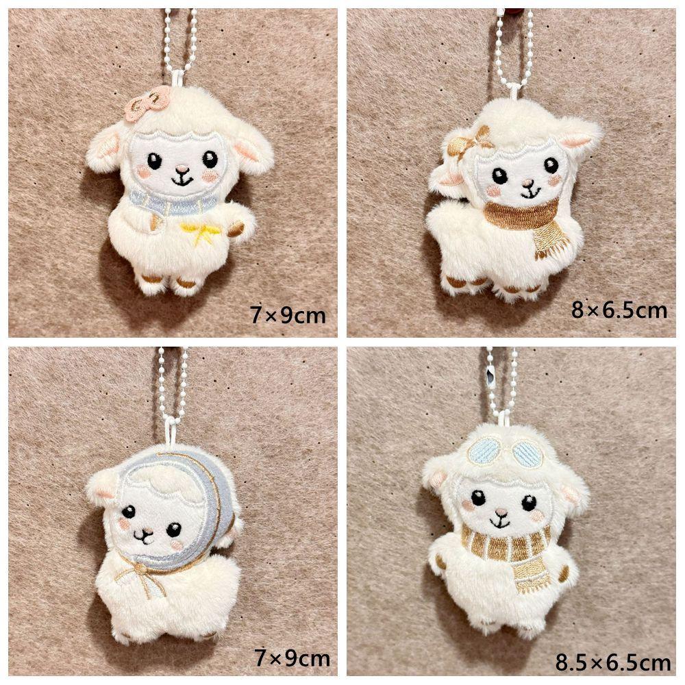 Soft Material Backpack Pendant Plush Texture Lamb Pendant Adorable Lamb Keychain Daily Carry