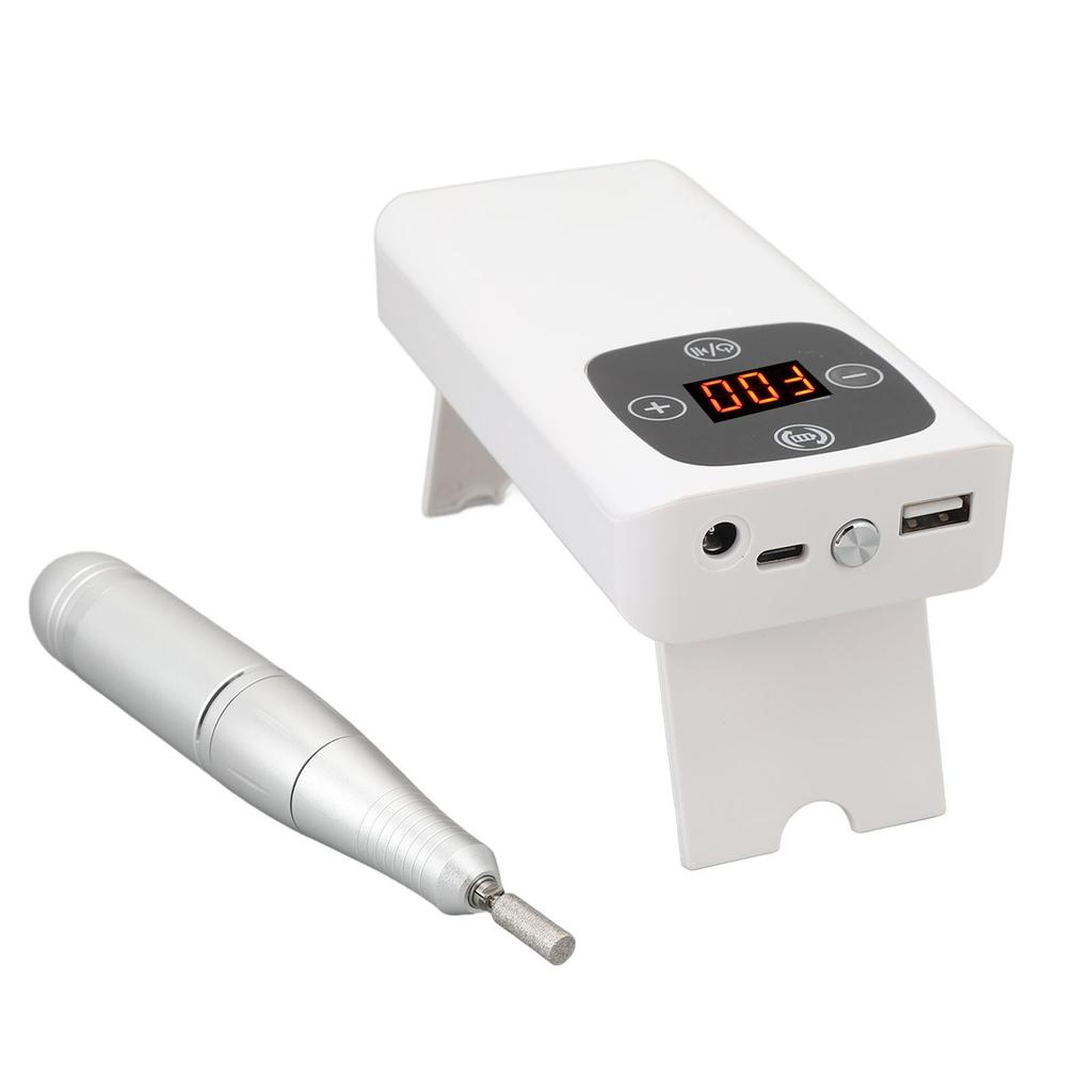 2 In 1 Rechargeable Nail Grinder Electric Nail Drill Machine 45000rpm Nail Polish Removal Machine