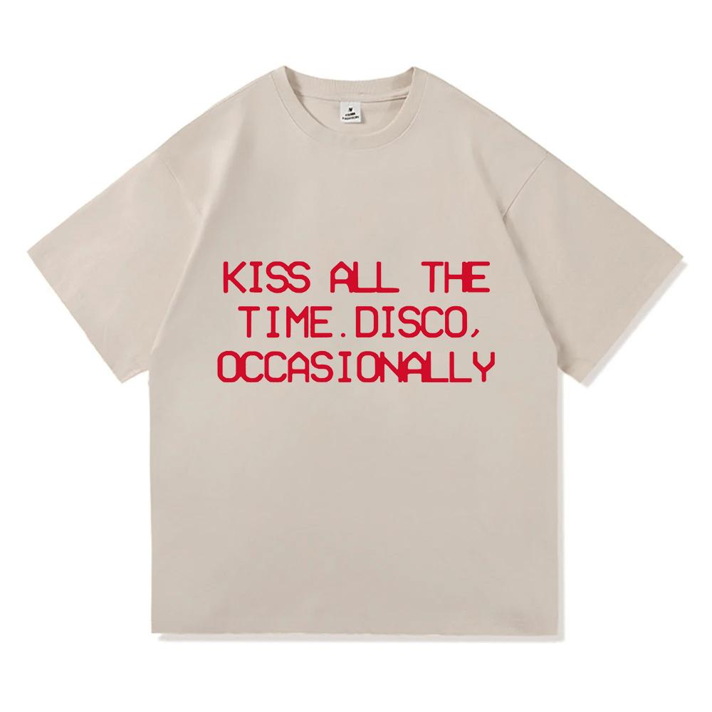 Kiss All The Time Disco Occasionally 2026 New Album T-shirt Fan Gift Unisex Women Clothing Fashion Cotton Short Sleeves T Shirts