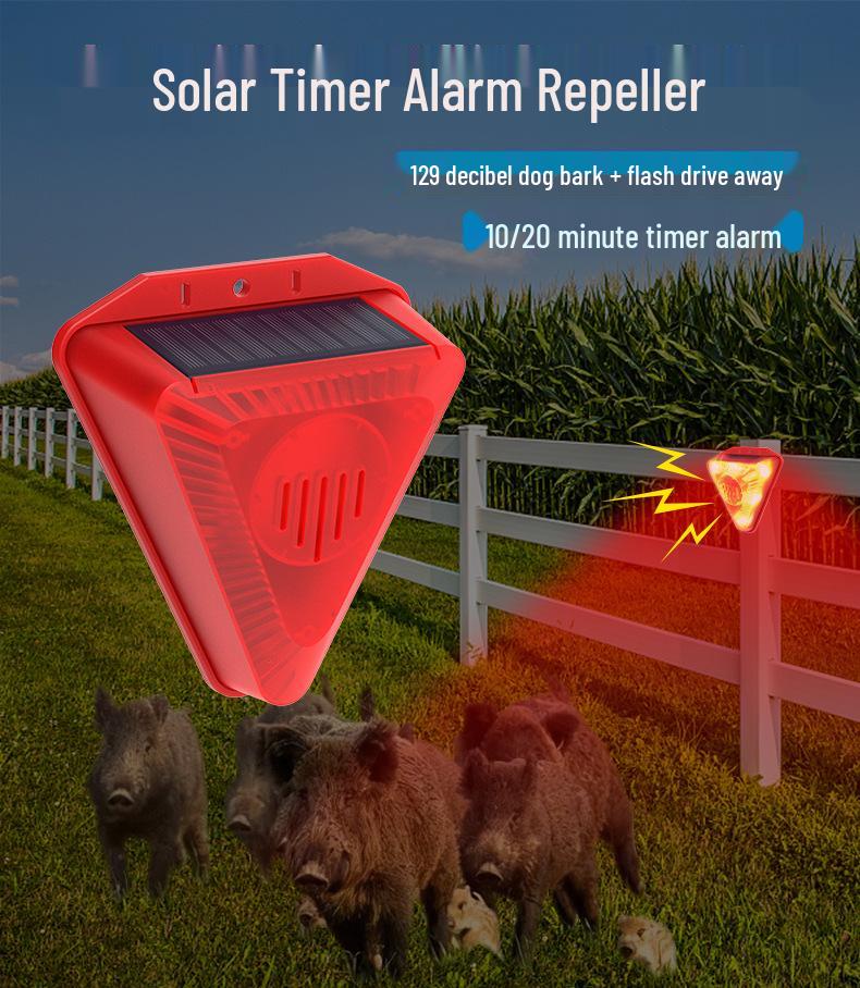Дневной солнечный отпугиватель птиц: Звуковая и световая сигнализация для сада, пруда, рисового поля и отпугивания голубей