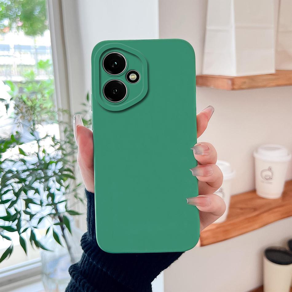 Чехол для Honor 400 Pro / Honor 400 Lite Однотонный Мягкий Высококачественный Жидкий Силикон Задняя Крышка Защита от Падения Простая Оболочка для Телефона