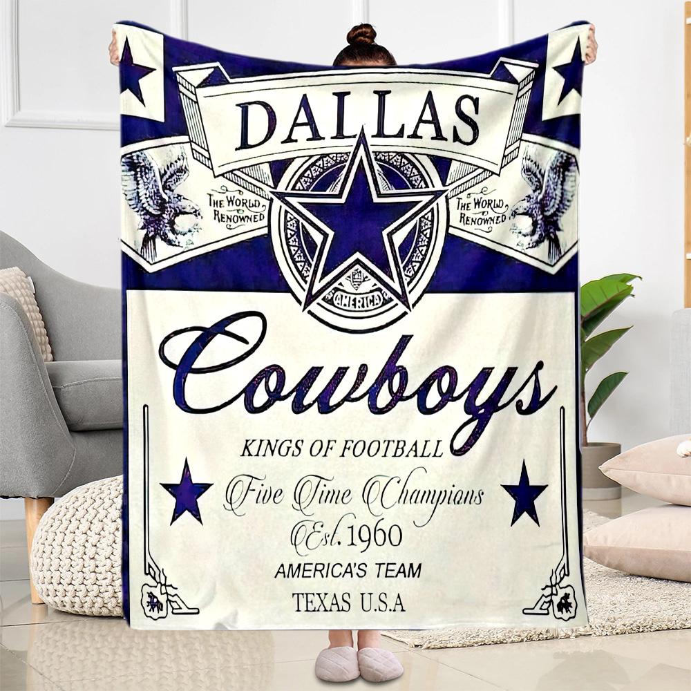 Dallas Blanket Comfortable Perfect for Bedding Bed Livingroom Four Seasons Multipurpose Warmthful Decor Gifts For Family Or Friends