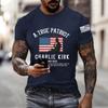 Men's Printed Short Sleeve T-Shirt Men's Loose Casual Short Sleeve Top