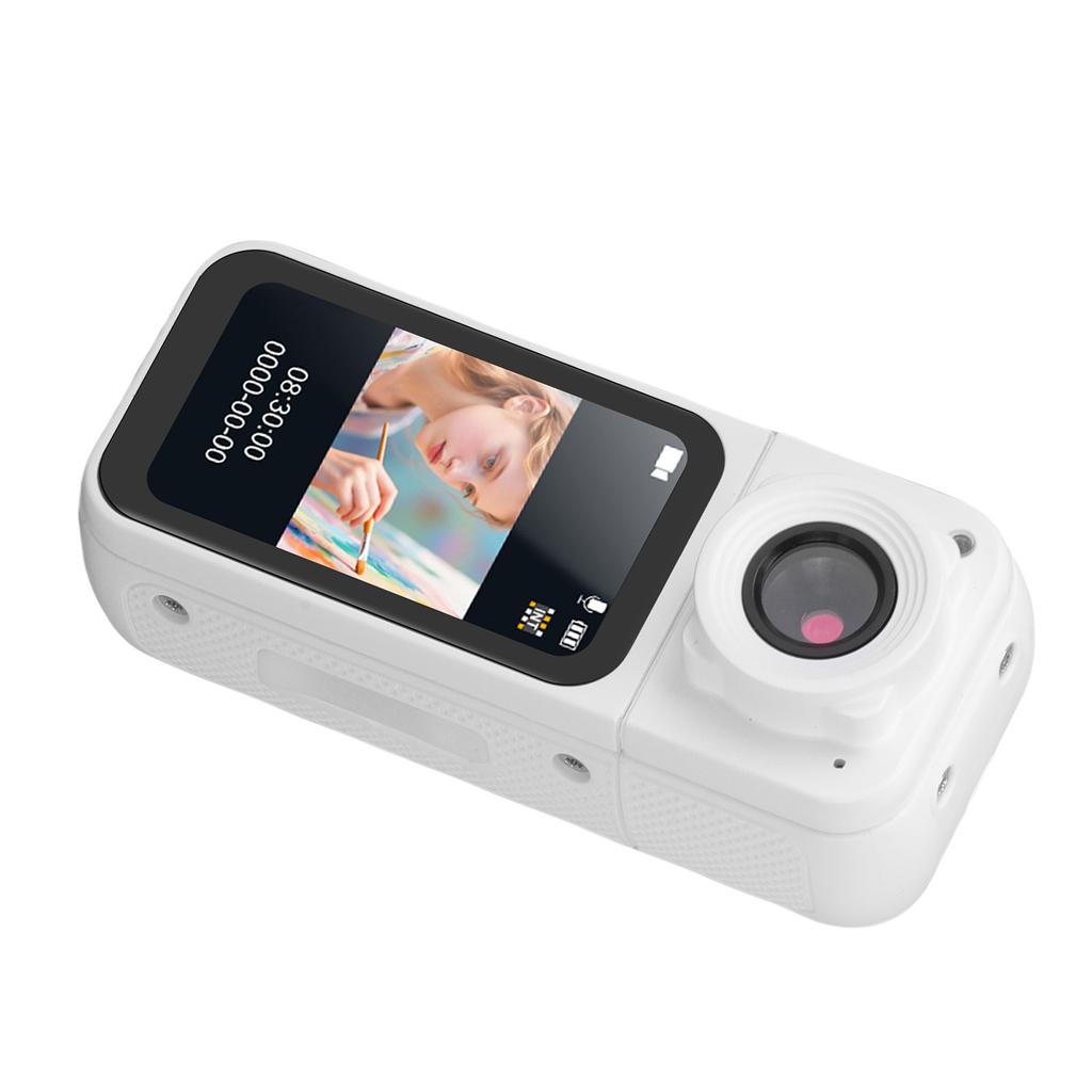 1080P Thumb Action Camera Magnetic Recording POV Wearable Portable Camcorder for Cycling Travel Pet Vlog 180 Degree Rotatable