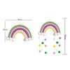 Macrame Rainbow Clouds Tapestry Handmade Room Decoration Delicate Photo Prop  Home