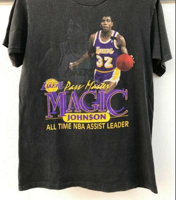1990 Винтажная футболка MAGIC JOHNSON All Time Унисекс