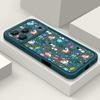 Мягкий ТПУ чехол с рождественским узором для iPhone Air 16e 17 16 15 14 Pro Max 13 12 Pro 15 16 14 Plus, ударопрочная силиконовая накладка