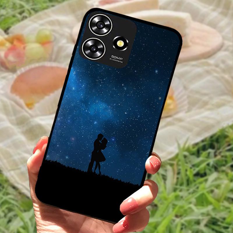 Для ZTE Blade V50 Умный Чехол-Крышка Силиконовый Мягкий Мраморный Черный Бампер Funda Coque для ZTE V50 Дизайн 4G Защитный V50Smart