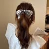 Korean Style Bow Banana Clip Ribbon Vertical Clip Sweet Ponytail Hold