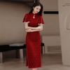 Daily Commuting Women's Lace Cheongsam Bridesmaid Clothing