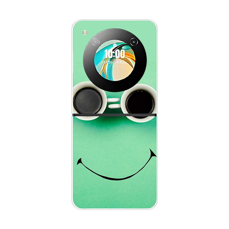 Чехол для ZTE Nubia Flip NX724J Модный Расписной Прозрачный Жесткий ПК Складной Для ZTE Libero Flip 5G A304ZT Прозрачная Крышка Телефона Funda