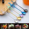 Coffee Scoops Coffeeware Stainless Steel Musical Note Creative Coffee Milk Spoon Ice Cream Stirring Dessert Spoon Tableware