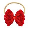 10Pcs Chiffon Bowknot Rubber Band Cute Bows Floral Headdress  For Girl Infant Newborn Toddler