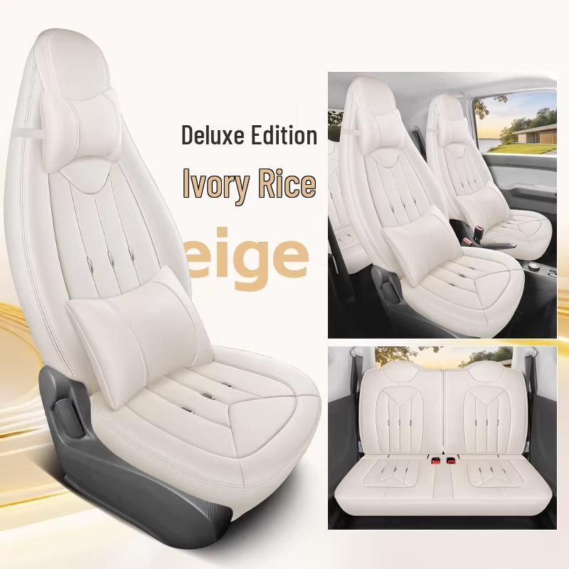 Wuling Hongguang MiniEV Leather Seat Covers - All-Season Full Coverage Cushions