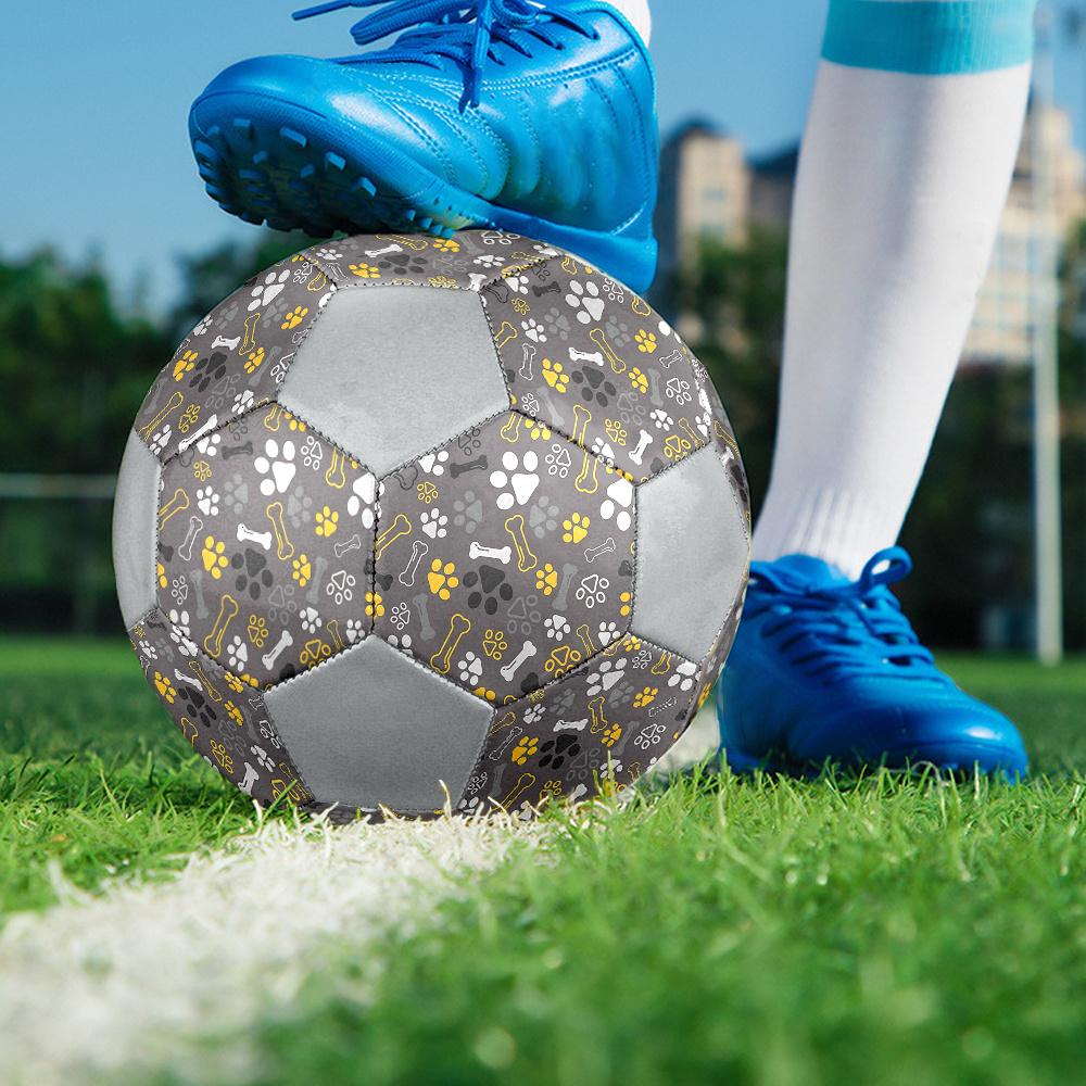 1PC Dog Bone Soccer Ball Size 5 Football Machine Sewn Indoor/Outdoor Universal Football Gift W26