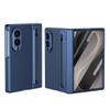 Для Samsung Galaxy Z Fold 8 Ultra 7 6 5 4 3 360° Складная крышка Кожаный паз для стилуса Закаленное стекло Ударопрочный чехол для телефона