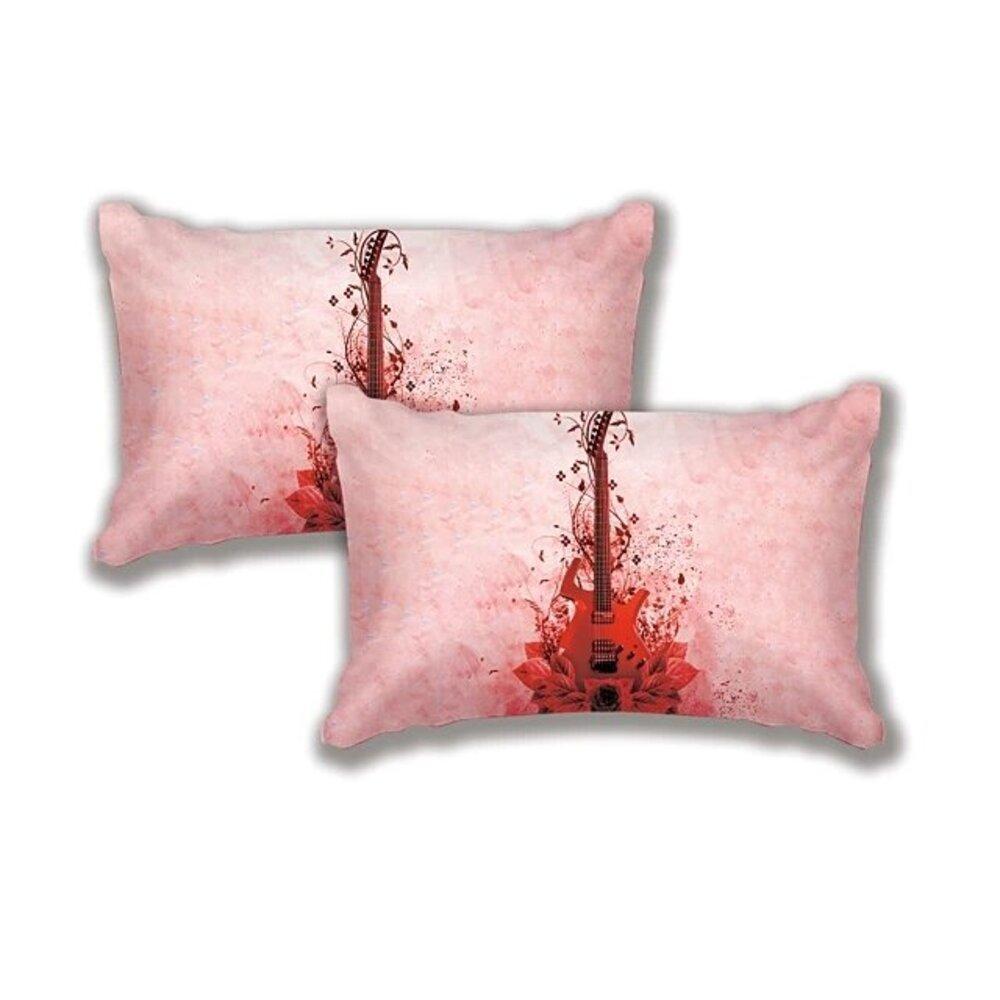 Фабричное 3D Цифровая печать Постельное белье Утолщенный пододеяльник Комплект из трех предметов Музыкальный инструмент Гитара