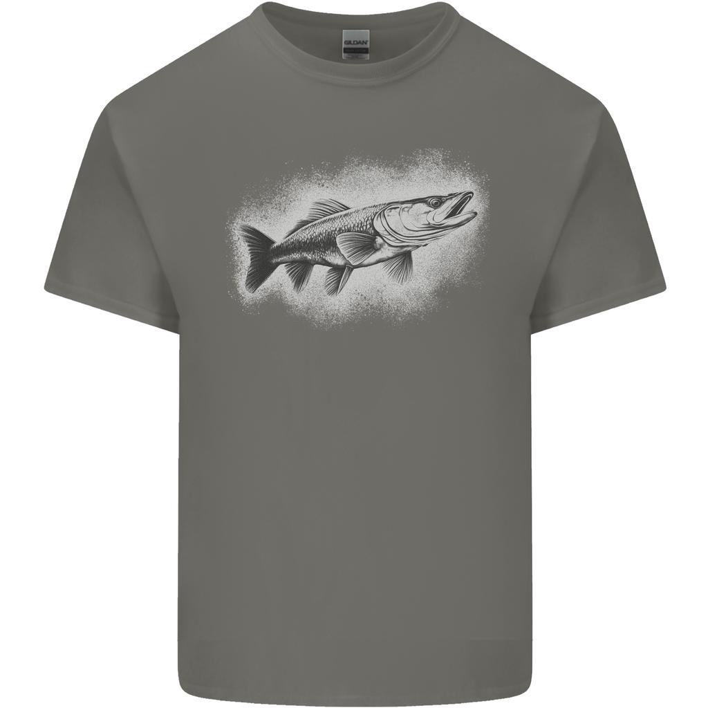 A Pike Fish Drawing Fishing FisherUnisex Unisexs Light Cotton TShirt
