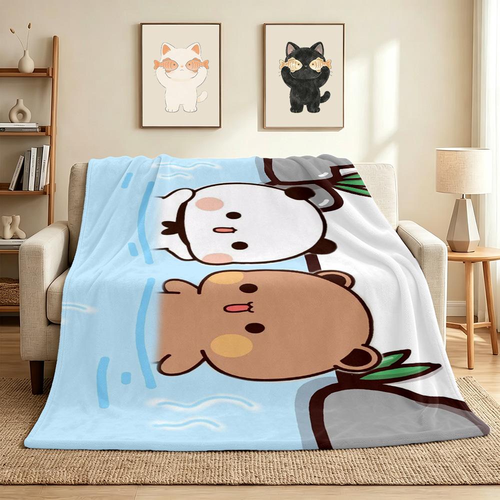 Panda Hot Flannel Blanket Throw Blanket Soft Warm Sofa Bed Camping Car home Decor Unique Christmas Gift C9302517