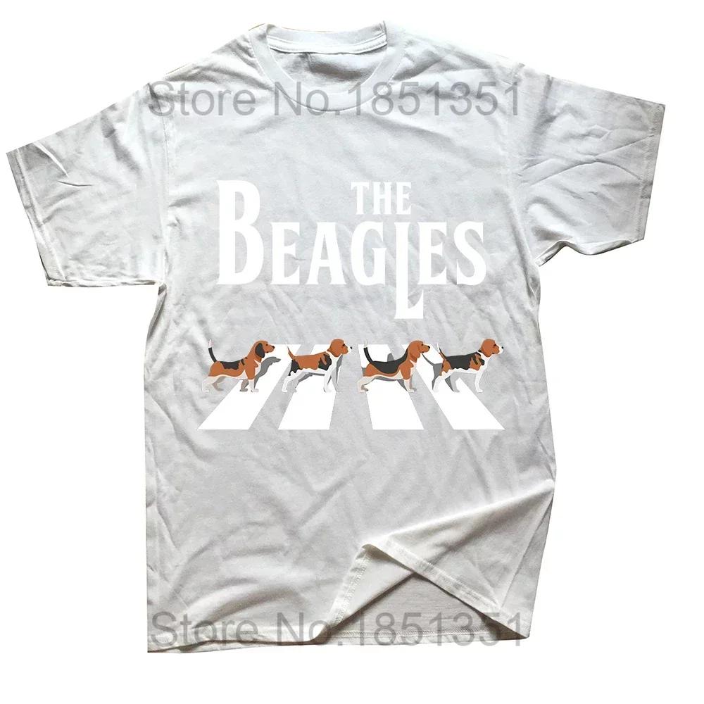 Funny 3 Beagle Moon Howling Beagle Head Dog Fathers Day Puppy T Shirt Men Cotton Tshirt Streetwear Short Sleeve Swimming Tshirt