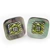 [H2332] - Зеленые дизайнерские серьги «Бора-Бора»