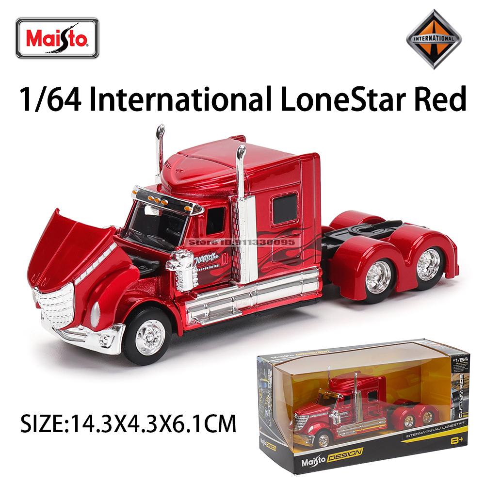 XOM4 Maisto 1:64 International Mercedes-Benz MACK Anthem Trailer model simulation car model alloy car toy male collection gift