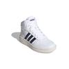 adidas Neo Hoops 2.0 K Синтетическая кожа Устойчивые к истиранию Средняя высота Детские скейтбордические кроссовки Белый Черный Детские FY7700