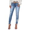 Женские джинсовые классические универсальные модные брюки с высокой талией