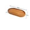 Acacia Oval Wooden Tray for Snacks, Fruit, Steak, and Dinner.