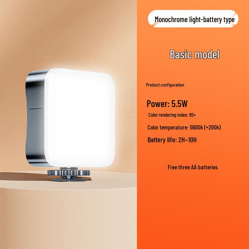 Портативный светодиодный заполняющий свет для селфи для телефона и камеры